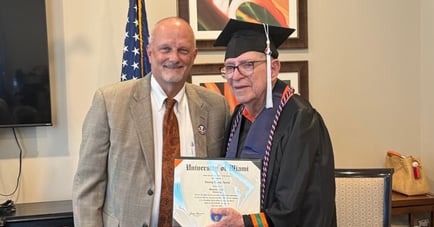 Arbor Terrace Cooper City Resident Receives College Diploma 68 Years in the Making