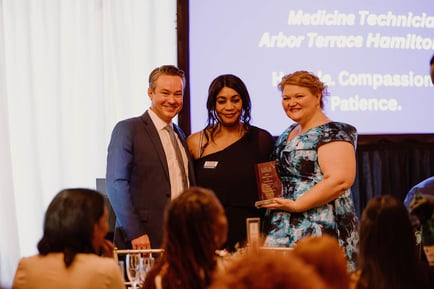 Gwene Komene of Arbor Terrace Hamilton Mill Wins GSLA Hero of Excellence Award